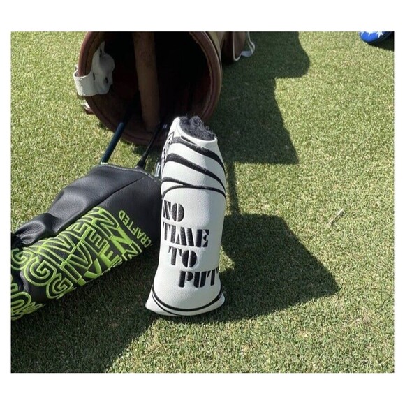 Studio Crafted No Time to Putt Golf Blade Putter Headcover Magnetic Closure New! - Picture 6 of 6